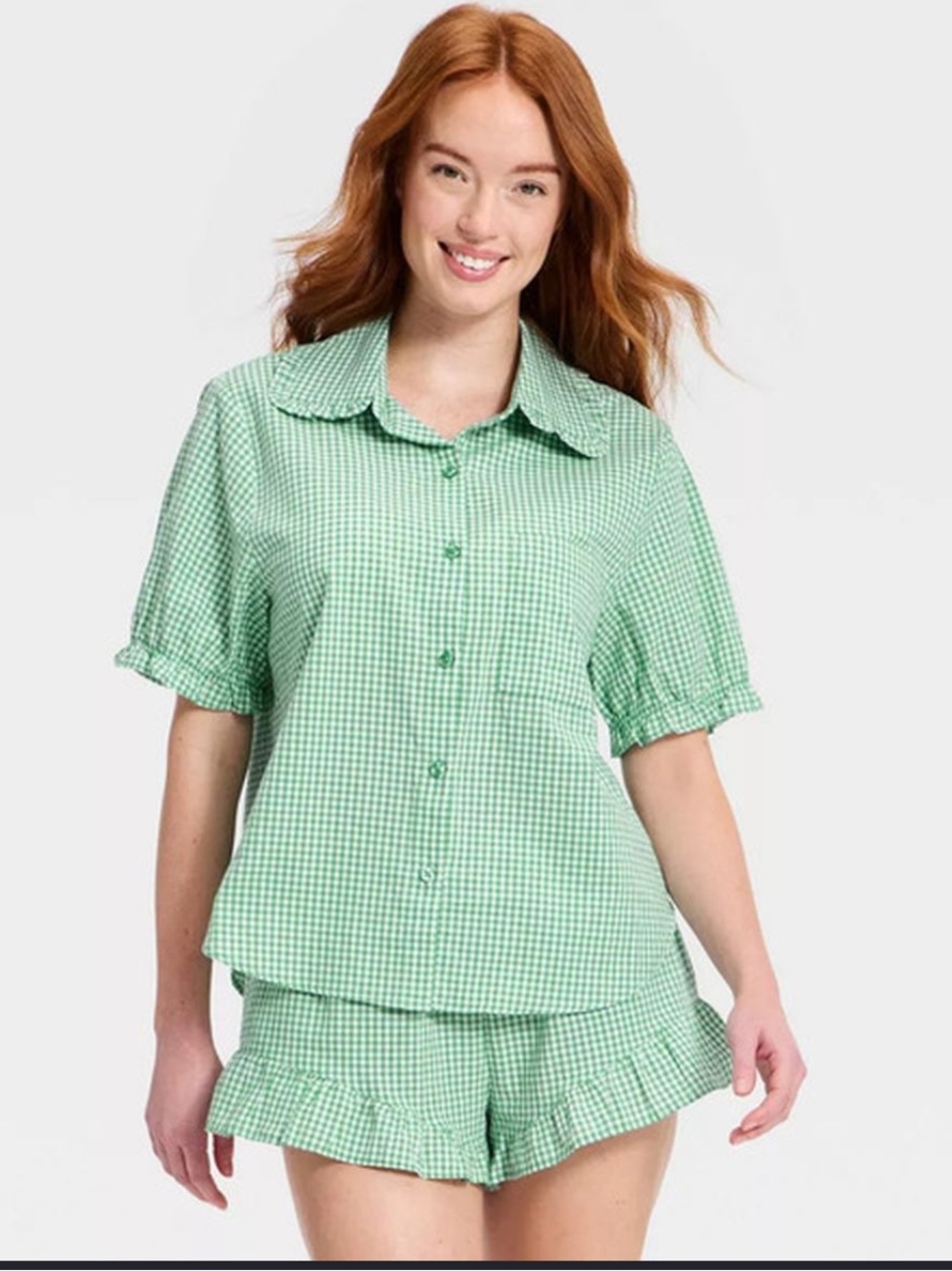 Auden Women's Mommy & Me Ruffle Short size M Cotton